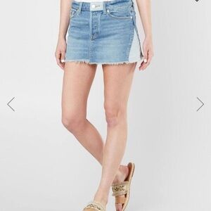 NWT. Free People Patched Up Denim Skirt